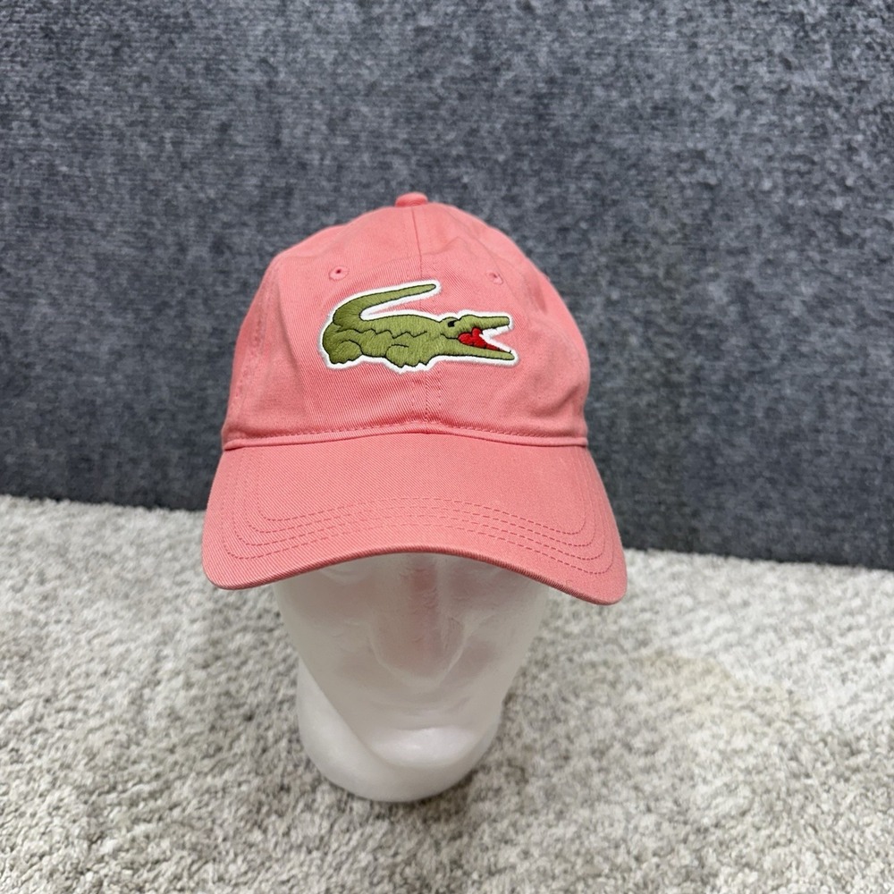 Lacoste Pink Cap Hat Unisex Adjustable Big Croc Golf Preppy